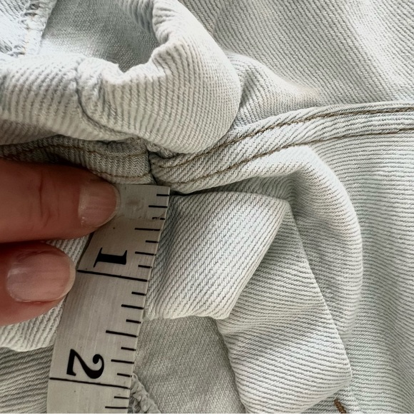 Vintage 80s American Apparel 🇺🇸 high waisted denim short sz 26 light wash - Picture 11 of 16